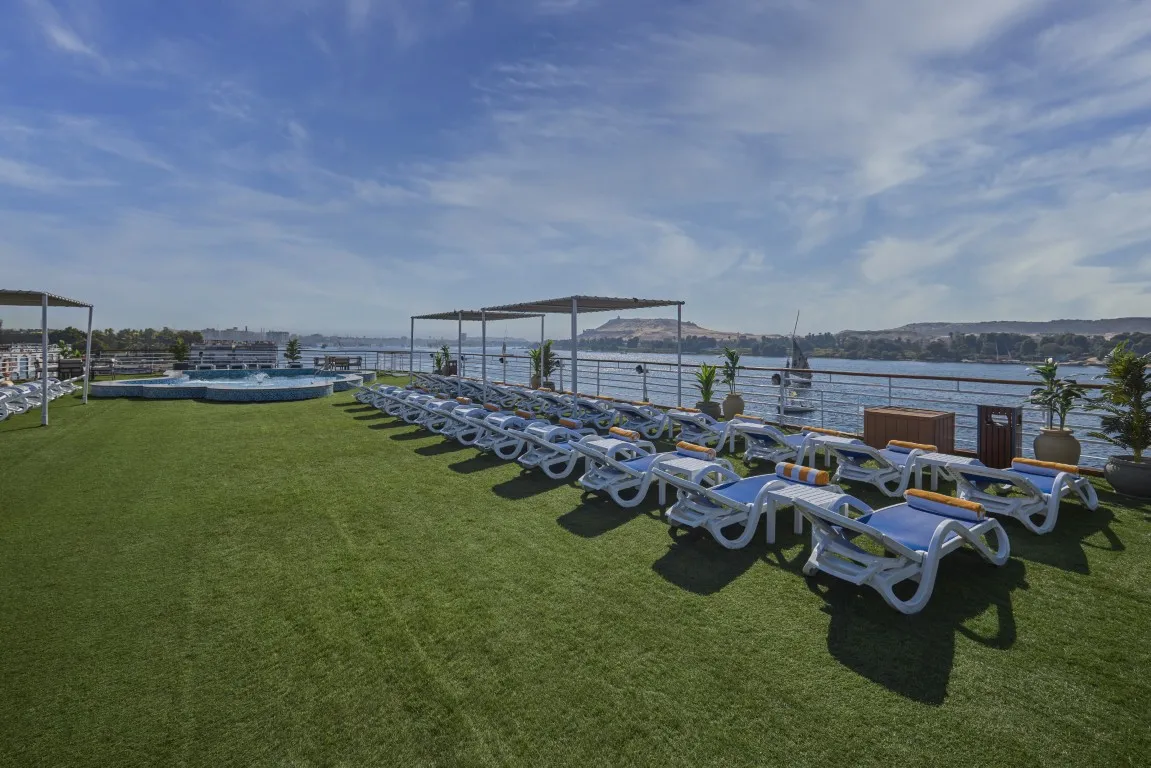 Sun deck of the Blue Shadow I Nile Cruise Nile cruise